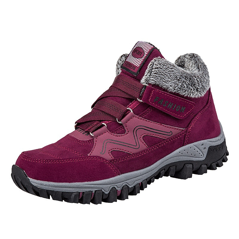 Chaussures d'hiver velours femme