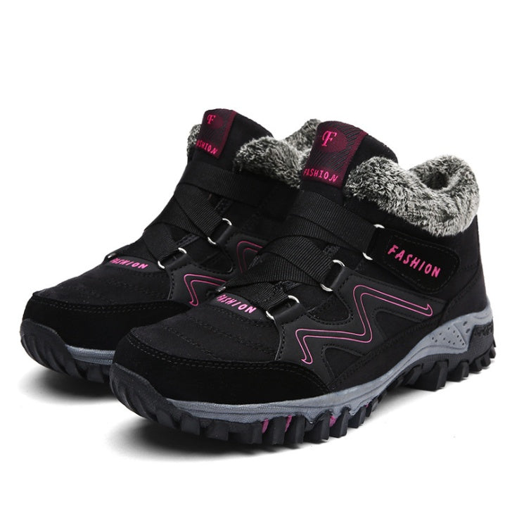 Chaussures d'hiver velours femme